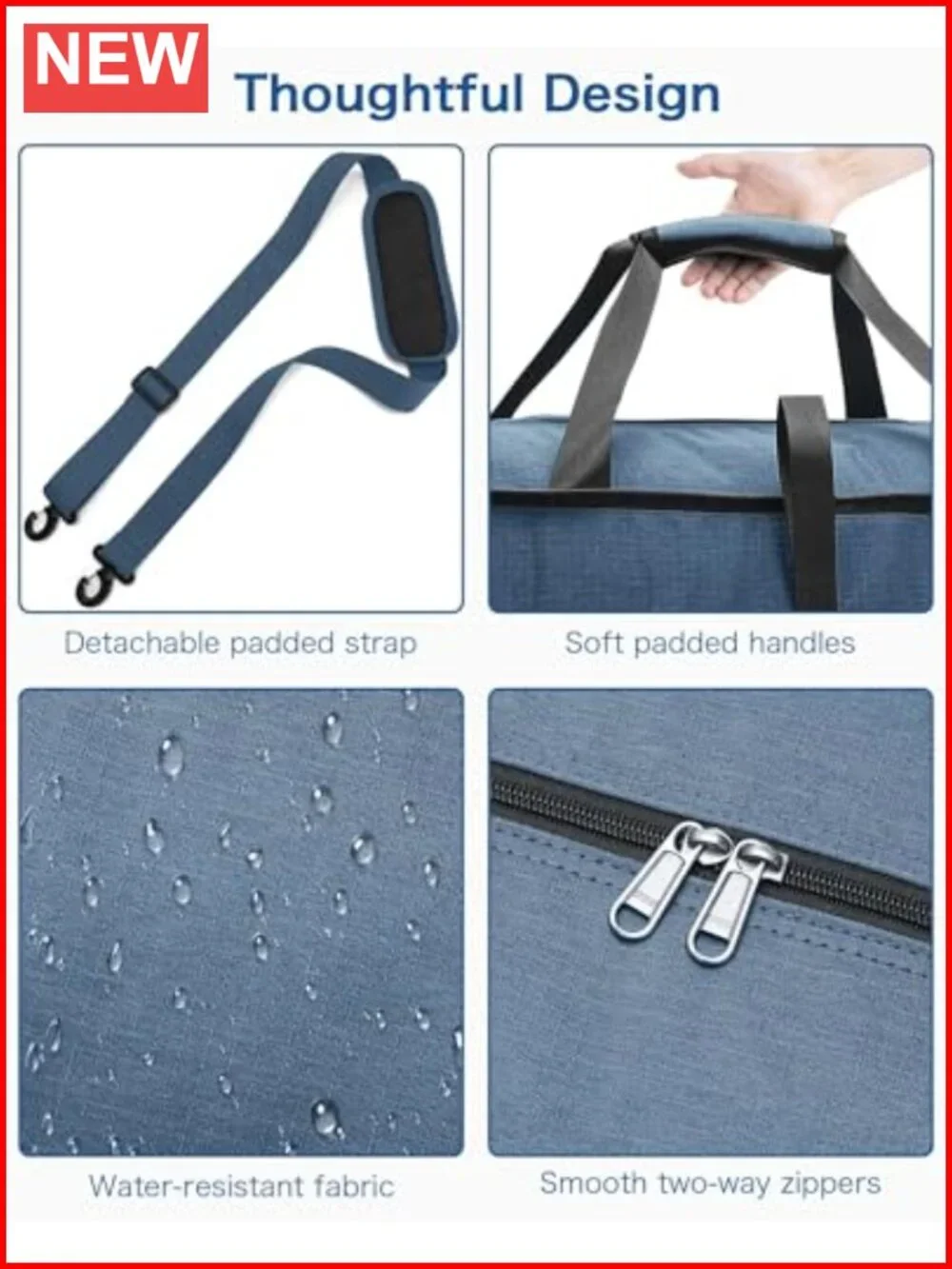 Foldable Waterproof Travel Duffel Bag with Shoe Compartment 120L